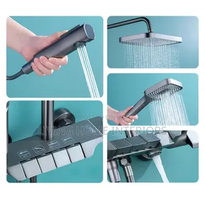 Gray Standing Shower Mixer High