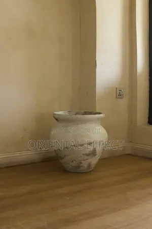 Ikko Pot (White Spiral)