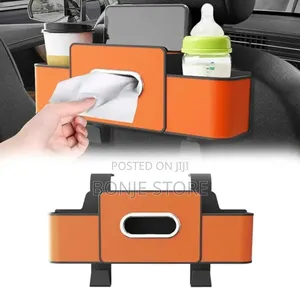 Car Seat Back Organizers With Tissue Box Holders