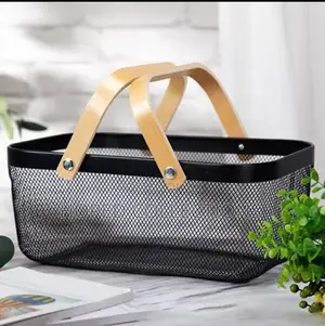 Storage Basket With Wooden Hand (Big)