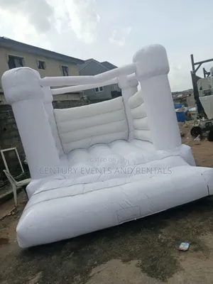 Clean White Bouncy Castle