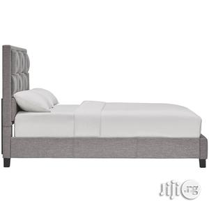 Woven Blocks Upholstered Bed Frame 4.5