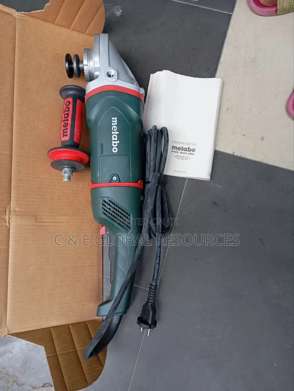 9" Metabo Grinding/Filling Machine