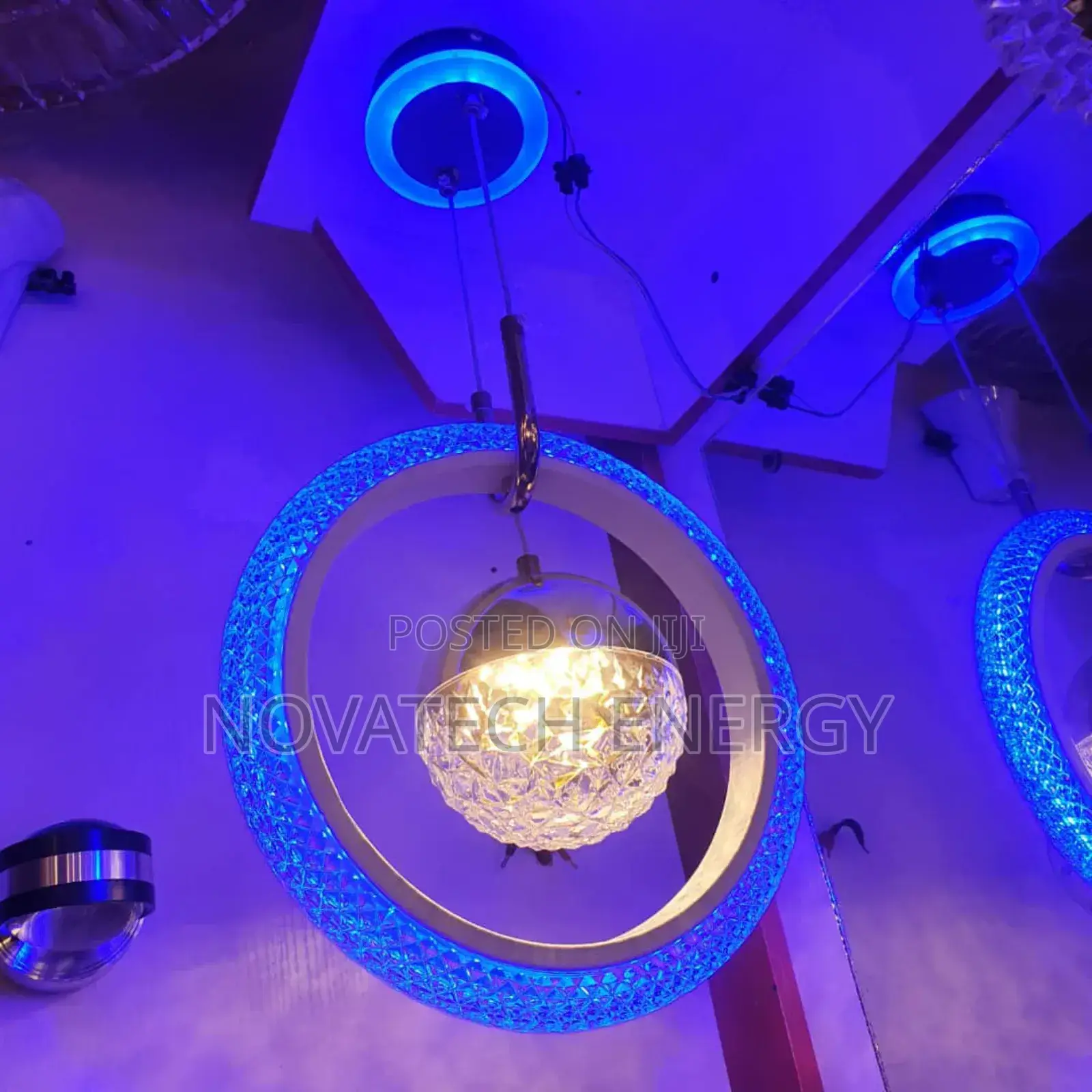 Different Colour Led Lights Single Dropping Pendant