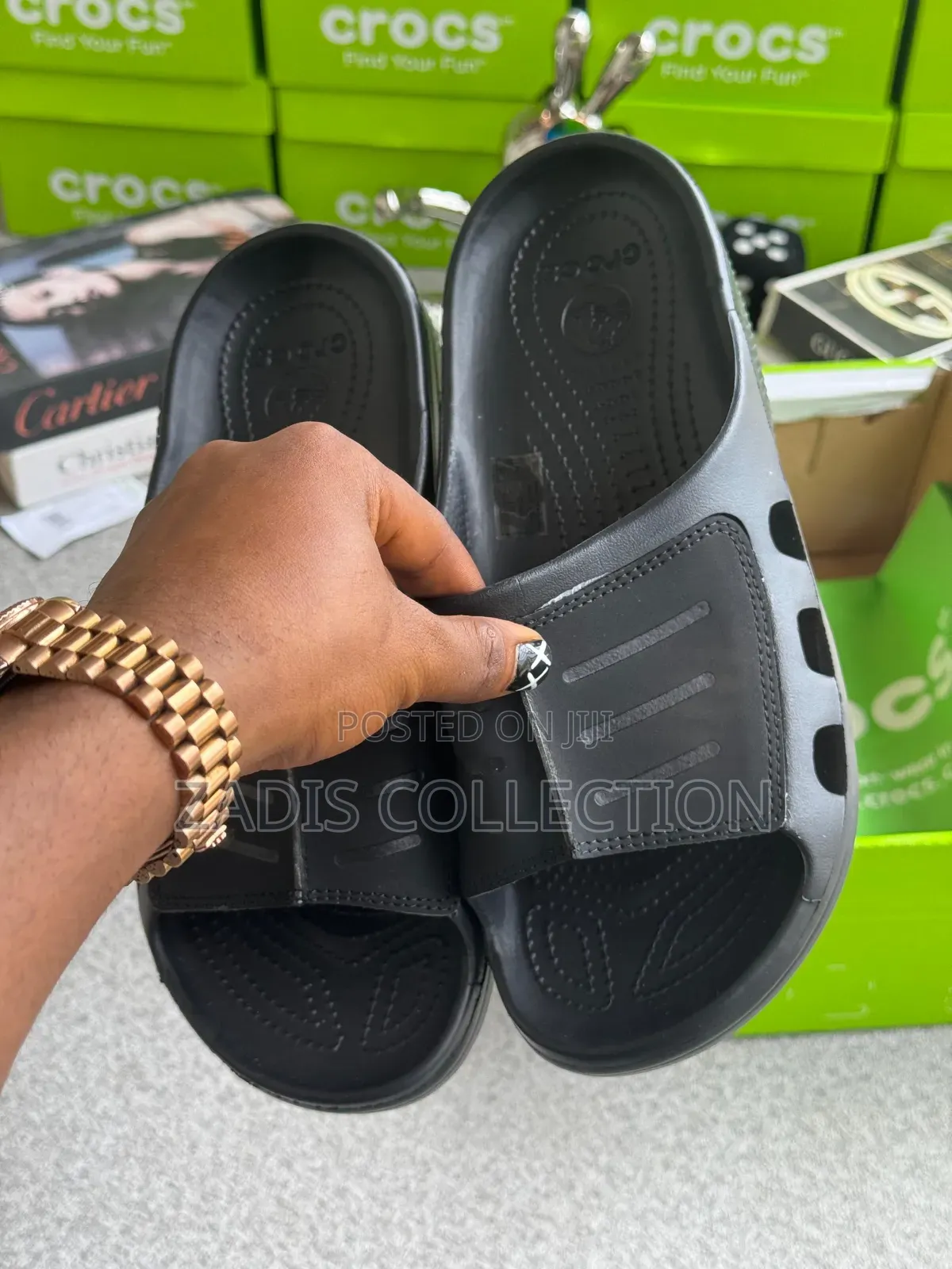 Leather Crocs