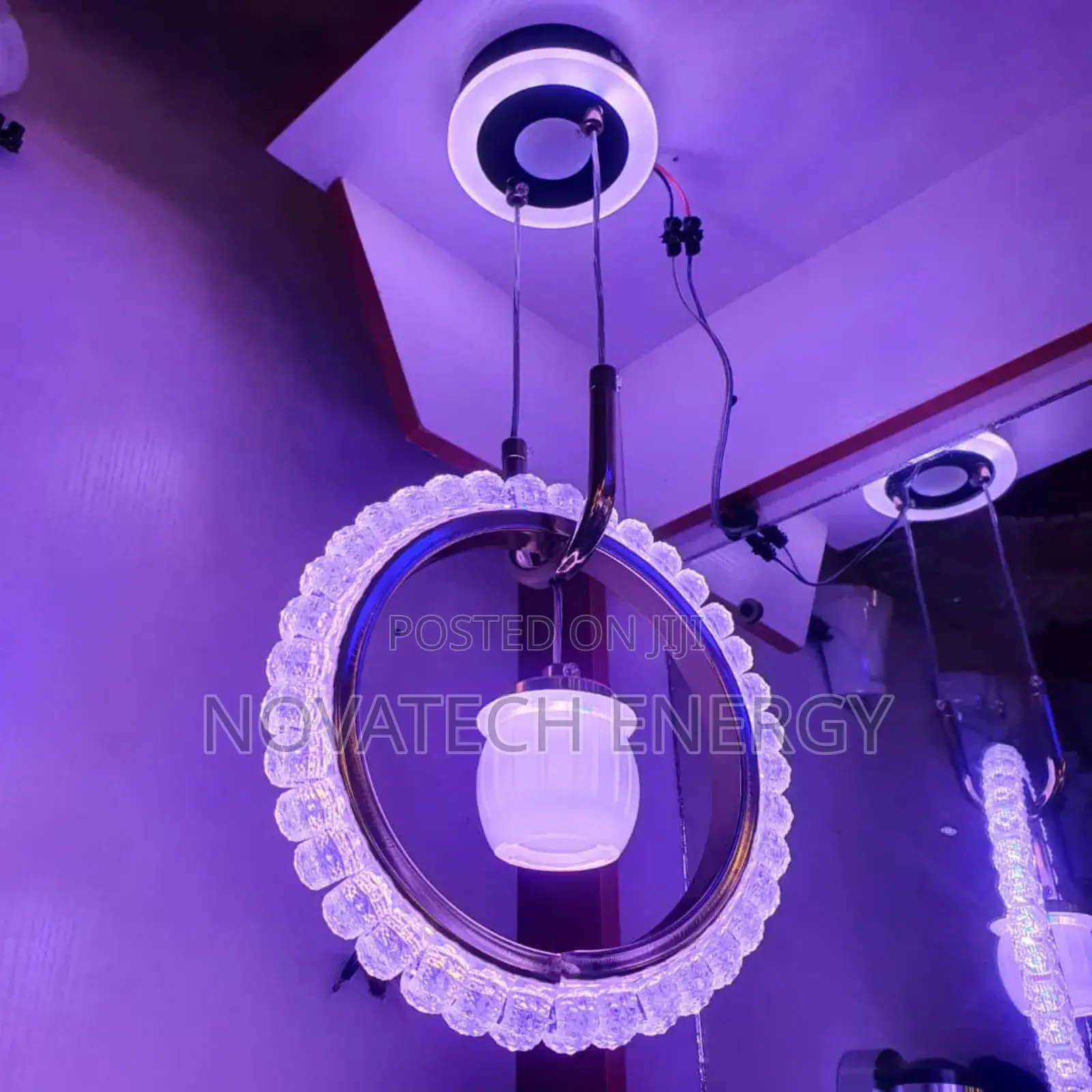 Different Colour Led Lights Single Dropping Pendant