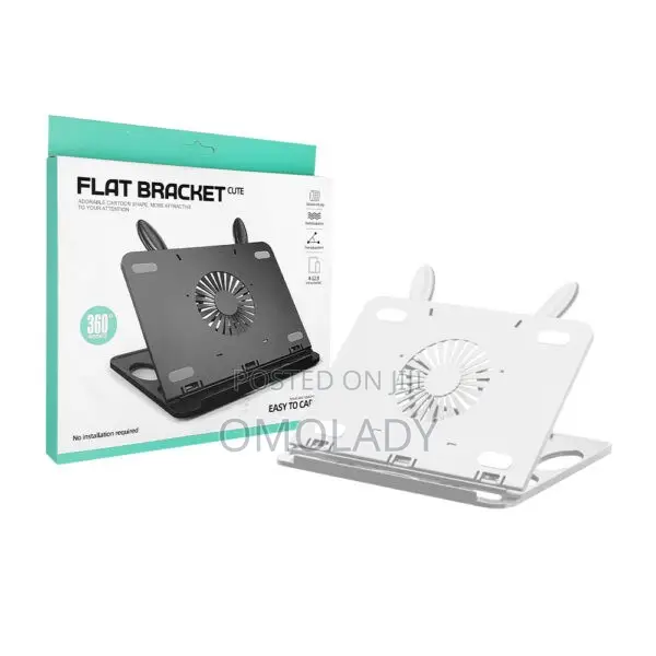360 Rotating Flat Bracket Laptop Stand