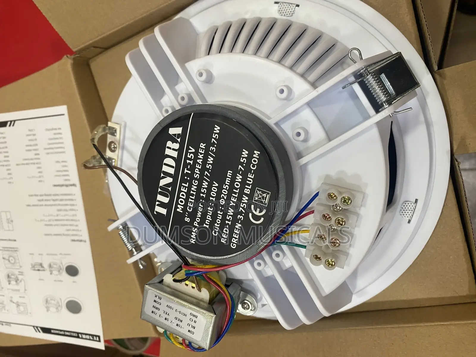 Tundra 15watts 8’’ Ceiling Speaker 