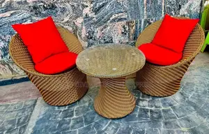 2 Seater Rattan Table and Chairs