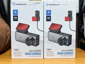 Powerology Dual Recording Dash Camera, Three-Axis