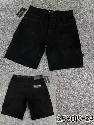 Black Quality Short Jeans
