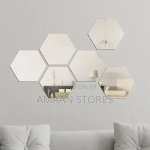 12pcs Hexagon Mirror