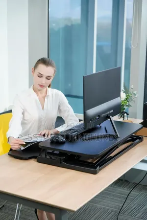 Sit and Stand Adjustable Computer Desk
