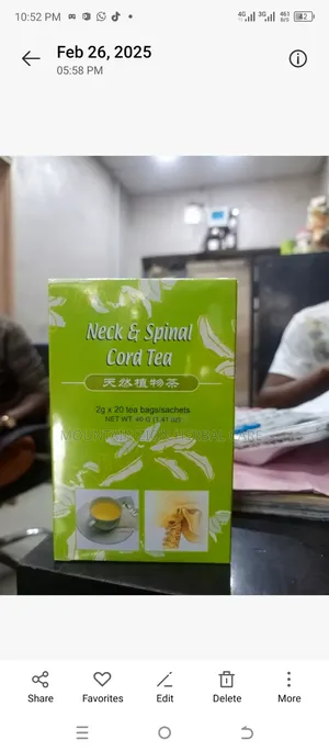 Neck Spinal Cord Tea