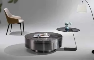 2 in 1 Wood and Glass Center Table