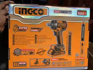 Ingco Cordless Impact Wrench With 2 Batteries