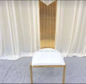 Golden Event Chair With Pure Lether
