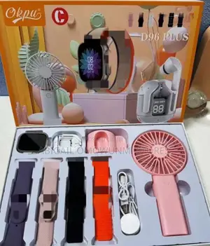 Smart Watch With Mini Hand Fan