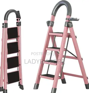 4 Steps Ladder (Pink Colour)