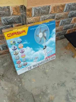 Qasa Rechargeable Fan QRF _7918 Powerful Airflow