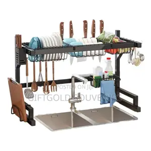 Over the Sink 95cm Stainless Steel Dish Drainer Rack