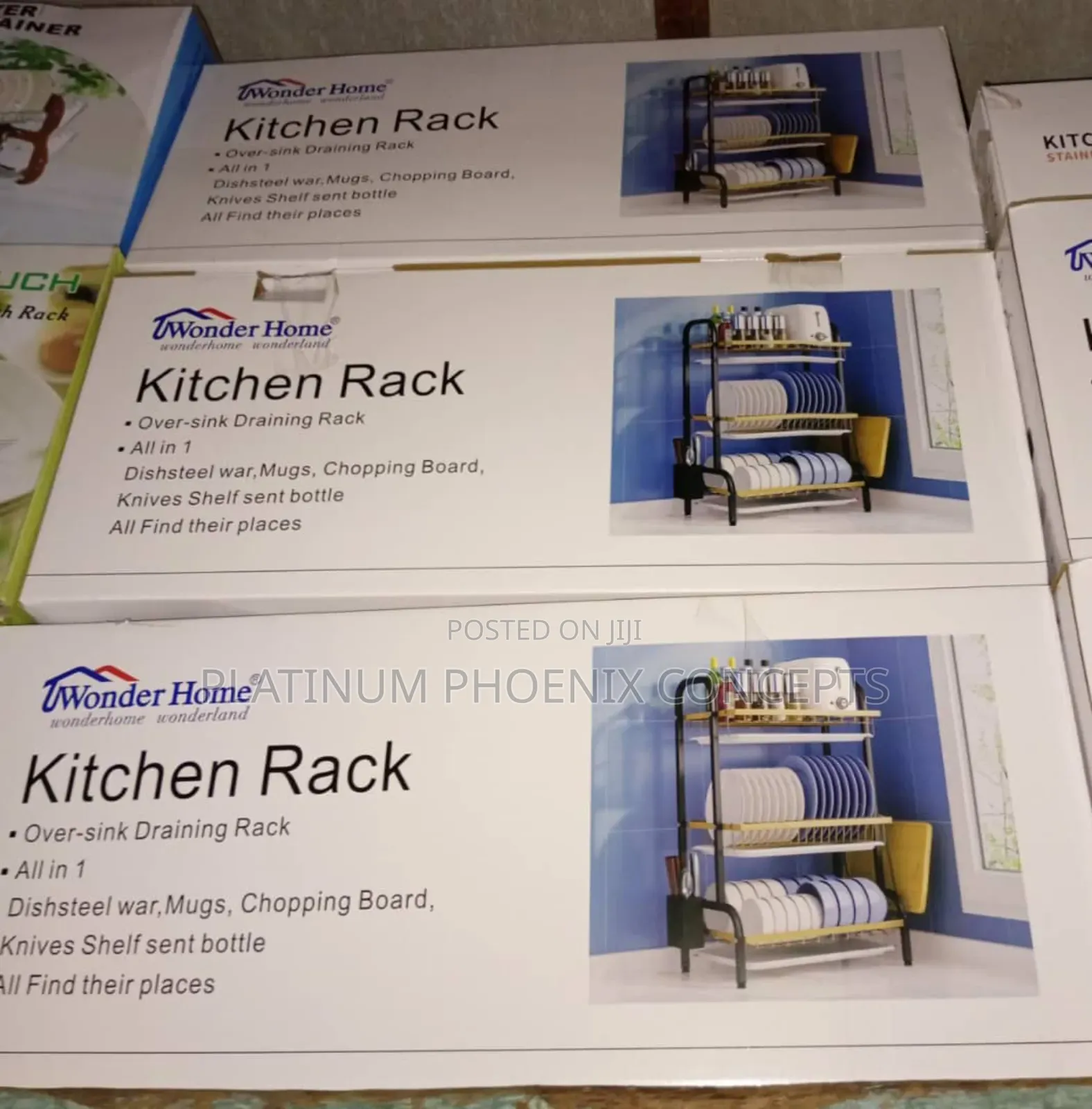 3 Steps Plate Rack