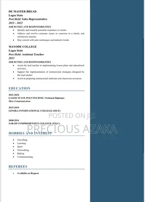 Teaching CV