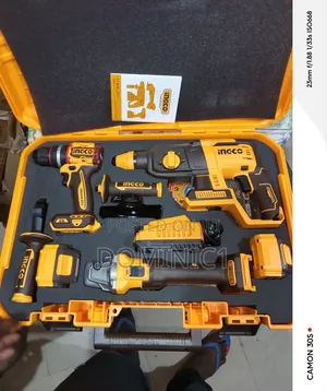 Ingco Cordless Tools Set 3 In 1 Cutting Drill And Hammer