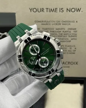 Original Maurice Lacroix Green Rubber Strap Watch