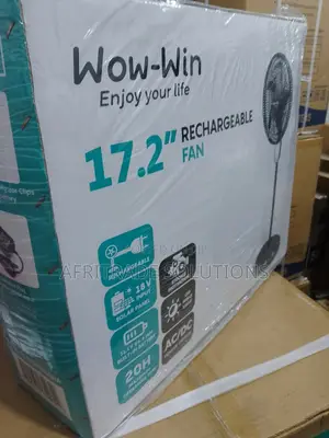 Wow-Win 17.2'' Rechargeable Solar Fan +18v Solar Panel