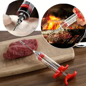 1 Oz Plastic Meat Syringe With 3 Stainless Steel Needles