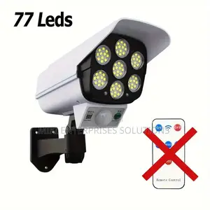2in1 Solar Light Security Dummy Camera Motionsensor 77 Led