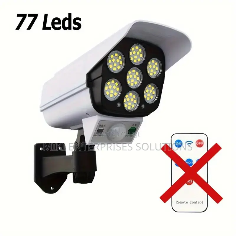 2in1 Solar Light Security Dummy Camera Motionsensor 77 Led