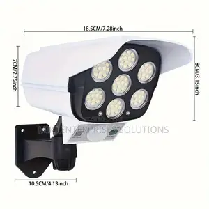 2in1 Solar Light Security Dummy Camera Motionsensor 77 Led