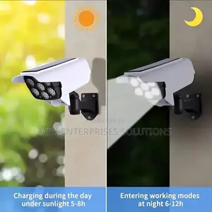 2in1 Solar Light Security Dummy Camera Motionsensor 77 Led