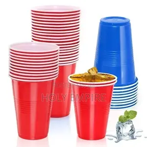 50pcs 16oz/500ml Plastic Party Cups Disposable Plastic Cup