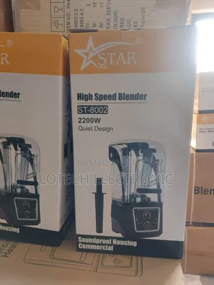 Star Tee Blender 2200watts Soundproof Housing Commercial.