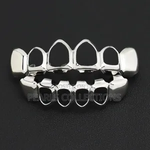 Teeth Grill Set in Silver and Gold