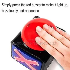 Buzzer Alarm Button With Sound and Light Trivia Quiz Game