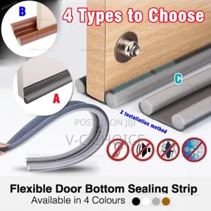 Door Bottom Seal Strip Flexible Wind Noise Reduction Stopper