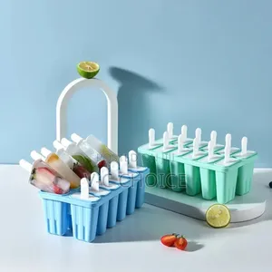 6-12chamber Popsicle Molds Pieces Silicone Ice Pop Molds