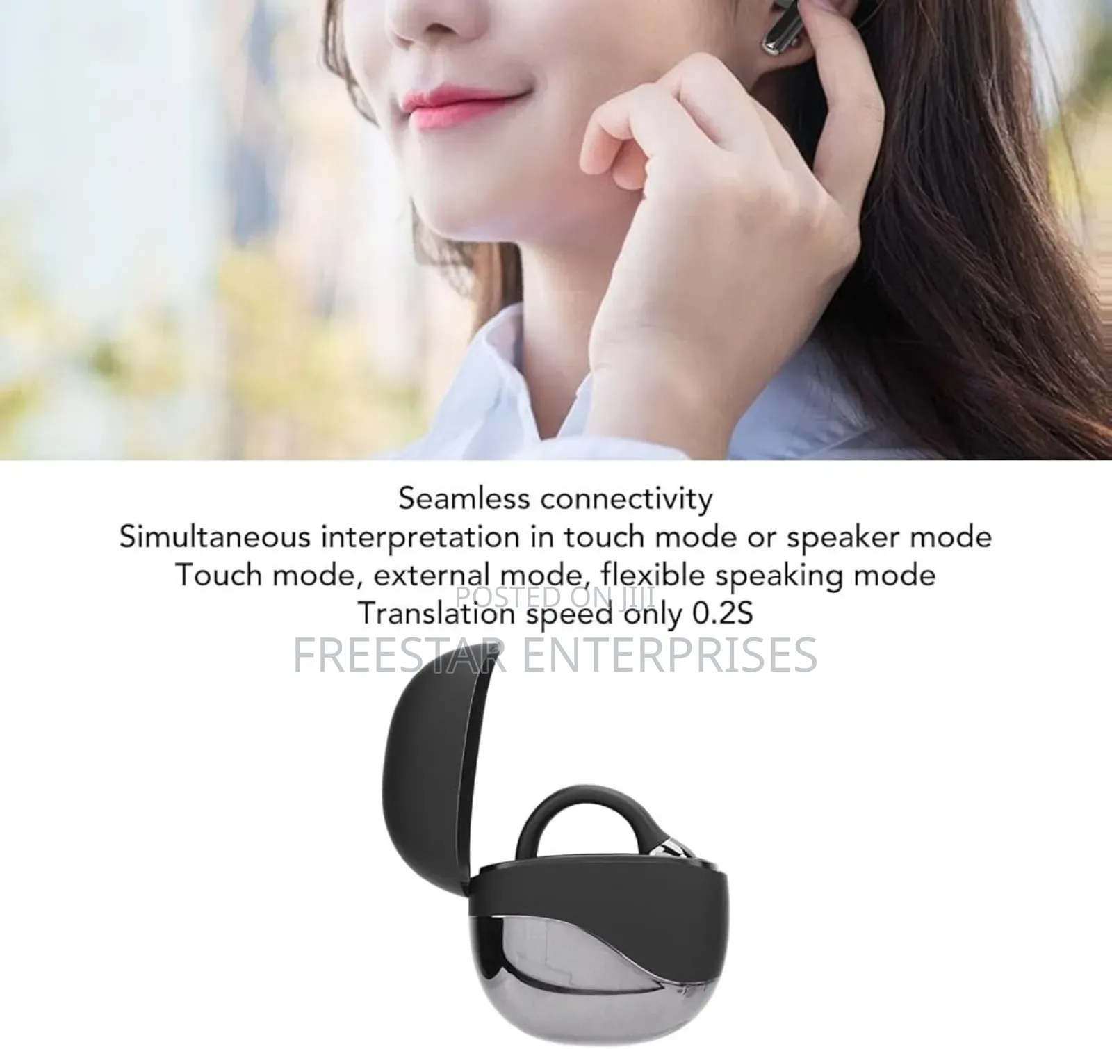 M62 Language Translator Bluetooth Earbuds.