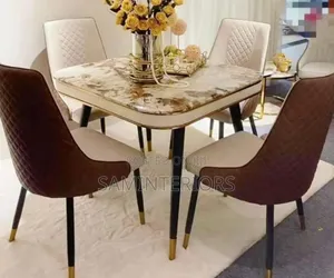 Luxury and Strong Modern Dining Set With 4 Chairs