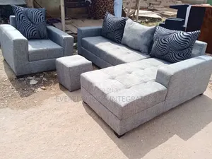 L-Shape Sofa Parlour Chair With Centre Table.