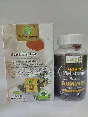 Bedtime Tea+ Melatonin Gummies:Get 100% Night Sleep and Rest