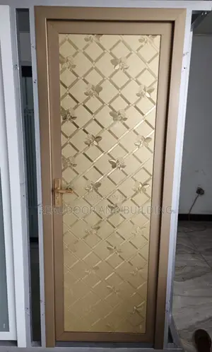Quality Bathrooms Gold Full Glass Door.