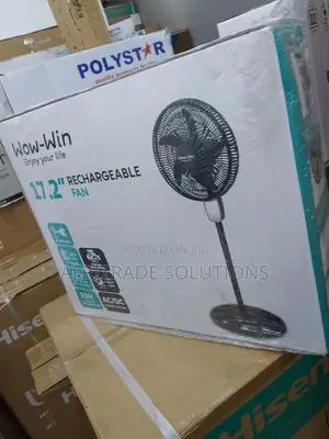 Wow-Win Rechargeable 17.2'' Standing Fan With 5-Blades