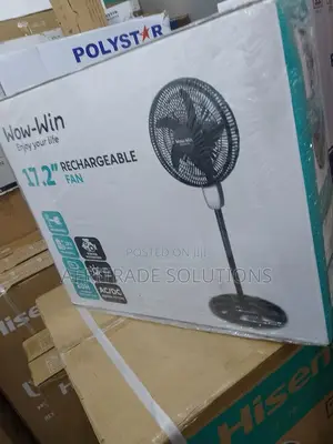 Wow-Win 5-Blades Rechargeable 17.2inches Standing Fan