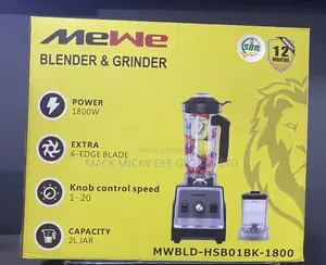 Mewe Electric Blender and Grinder 1800w