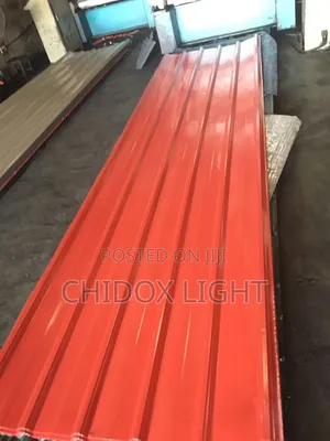 0.45 Long Span Design Aluminum Roofing Sheet Red Color
